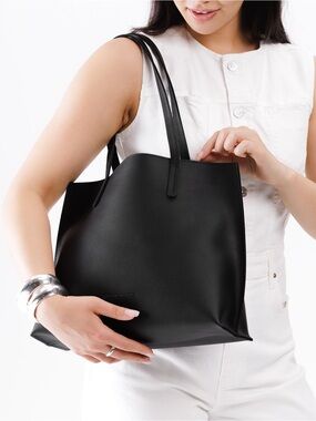 Portland Leather August Tote, Black - Medium